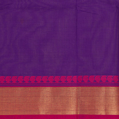 Purple And Pink Kanchi Cotton Saree For Festive Wear PV MM KC 781 - Cotton Saree - Panjavarnam PV MM KC 781