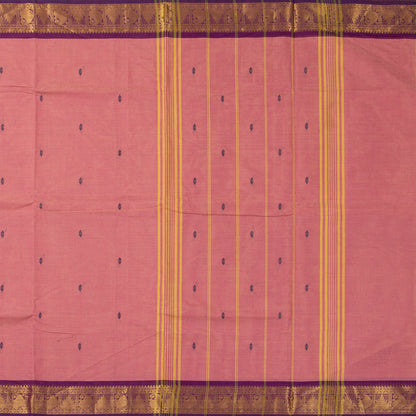 Pink And Magenta Kanchi Cotton Saree For Festive Wear PV MM KC 842 - Cotton Saree - Panjavarnam PV MM KC 842
