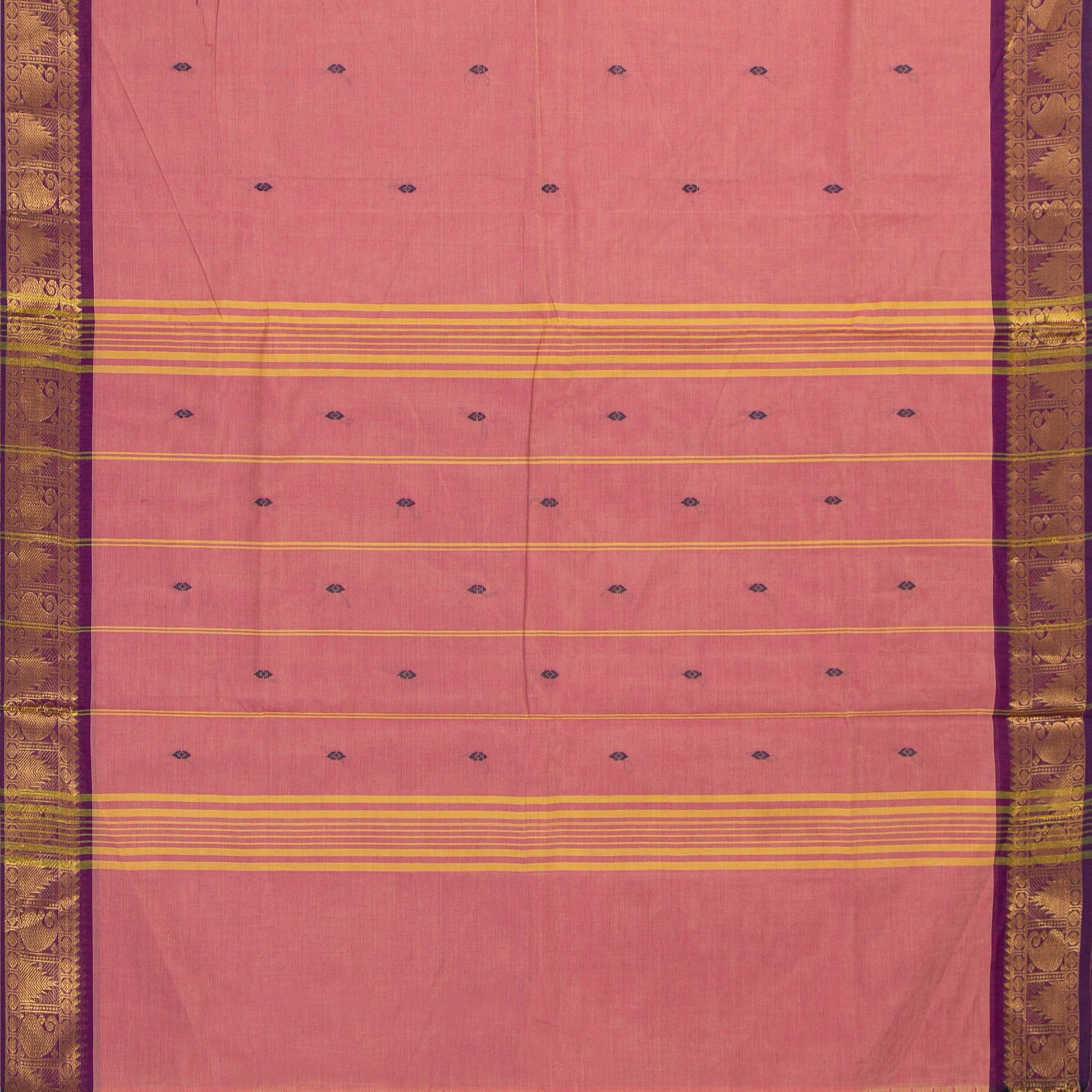 Pink And Magenta Kanchi Cotton Saree For Festive Wear PV MM KC 842 - Cotton Saree - Panjavarnam PV MM KC 842