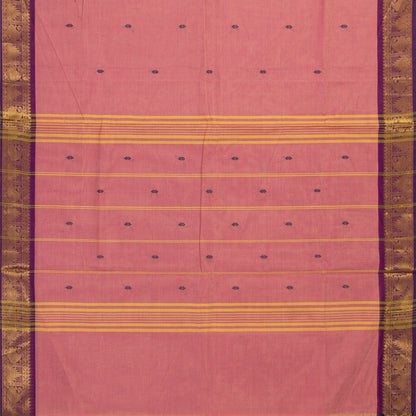 Pink And Magenta Kanchi Cotton Saree For Festive Wear PV MM KC 842 - Cotton Saree - Panjavarnam PV MM KC 842