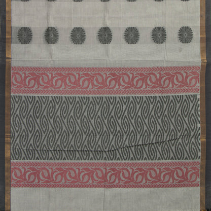 Grey Fancy Cotton Saree For Festive Wear PV MM FC 988