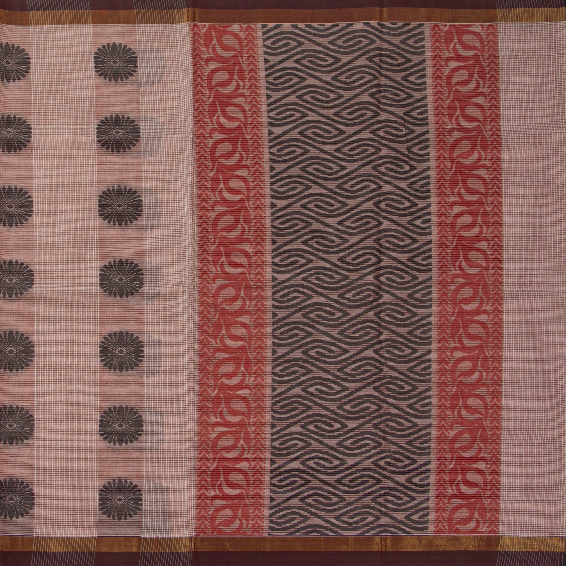 Pink Fancy Cotton Saree For Festive Wear PV MM FC 981 - Cotton Saree - Panjavarnam PV MM FC 981