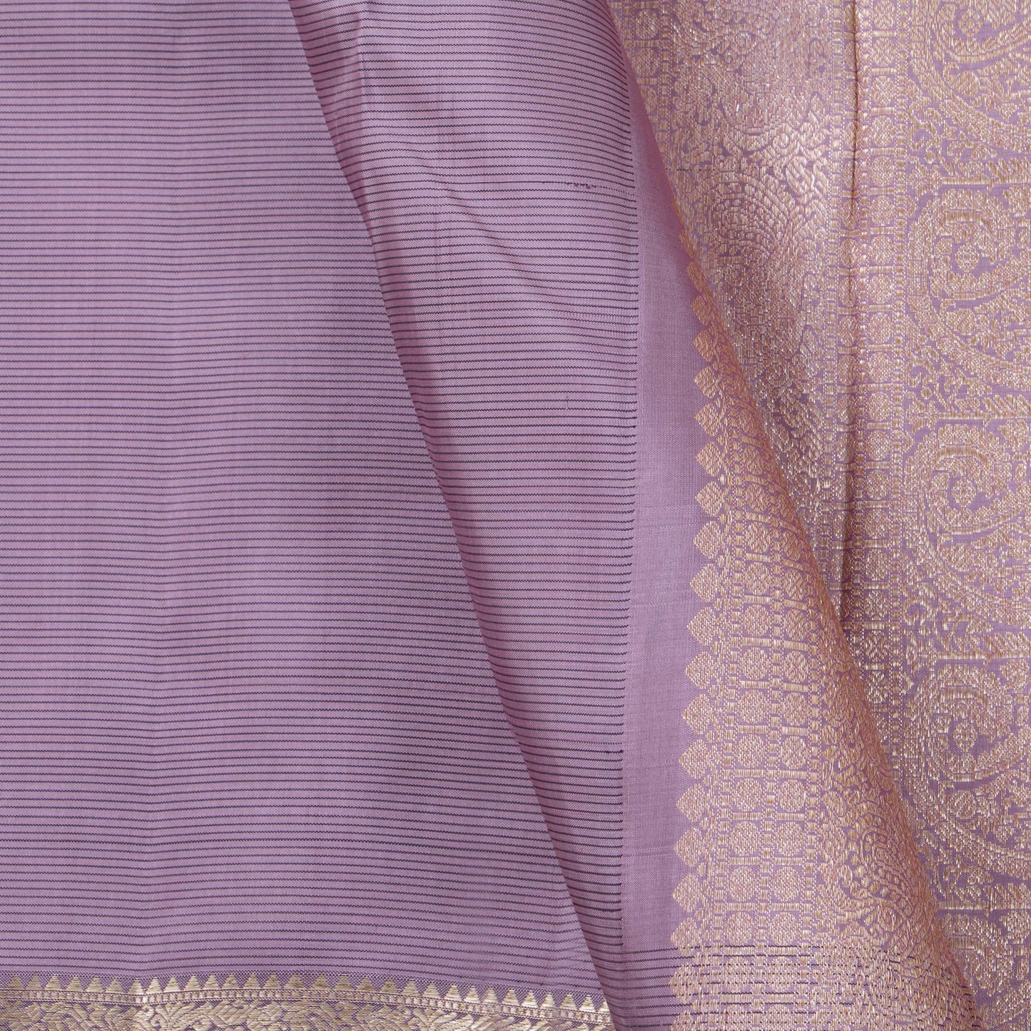 Lilac Kanchipuram Silk Saree For Festive Wear PV NYC 1504