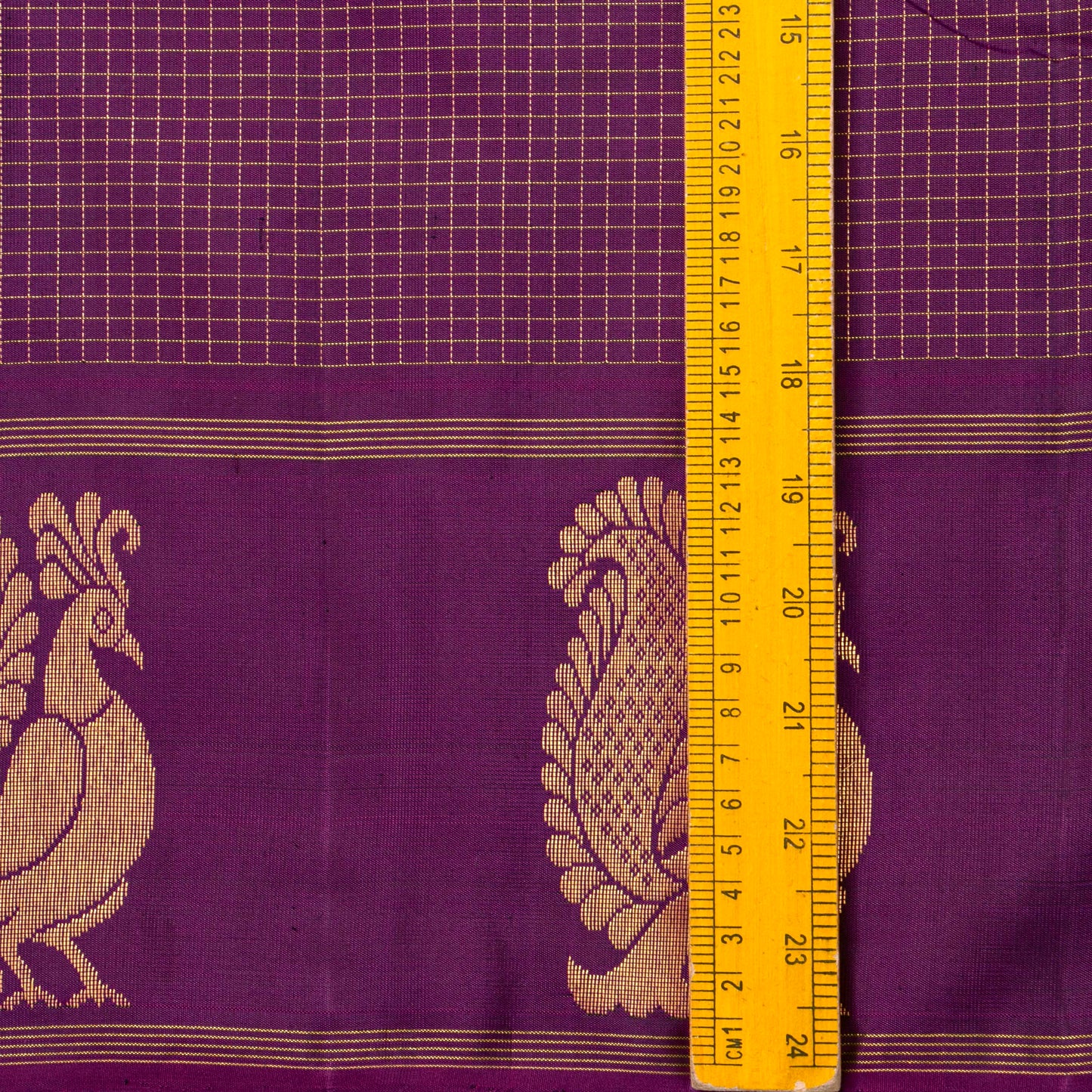 Magenta Kanchipuram Silk Saree For Festive Wear PV NYC 1495