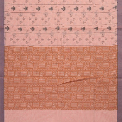 Peach Fancy Cotton Saree For Festive Wear PV MM FC 985 - Cotton Saree - Panjavarnam PV MM FC 986