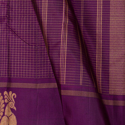 Magenta Kanchipuram Silk Saree For Festive Wear PV NYC 1495