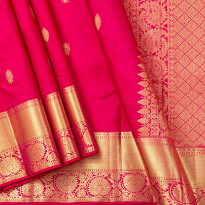 Pink Kanchipuram Silk Saree For Festive Wear PV NYC 1569