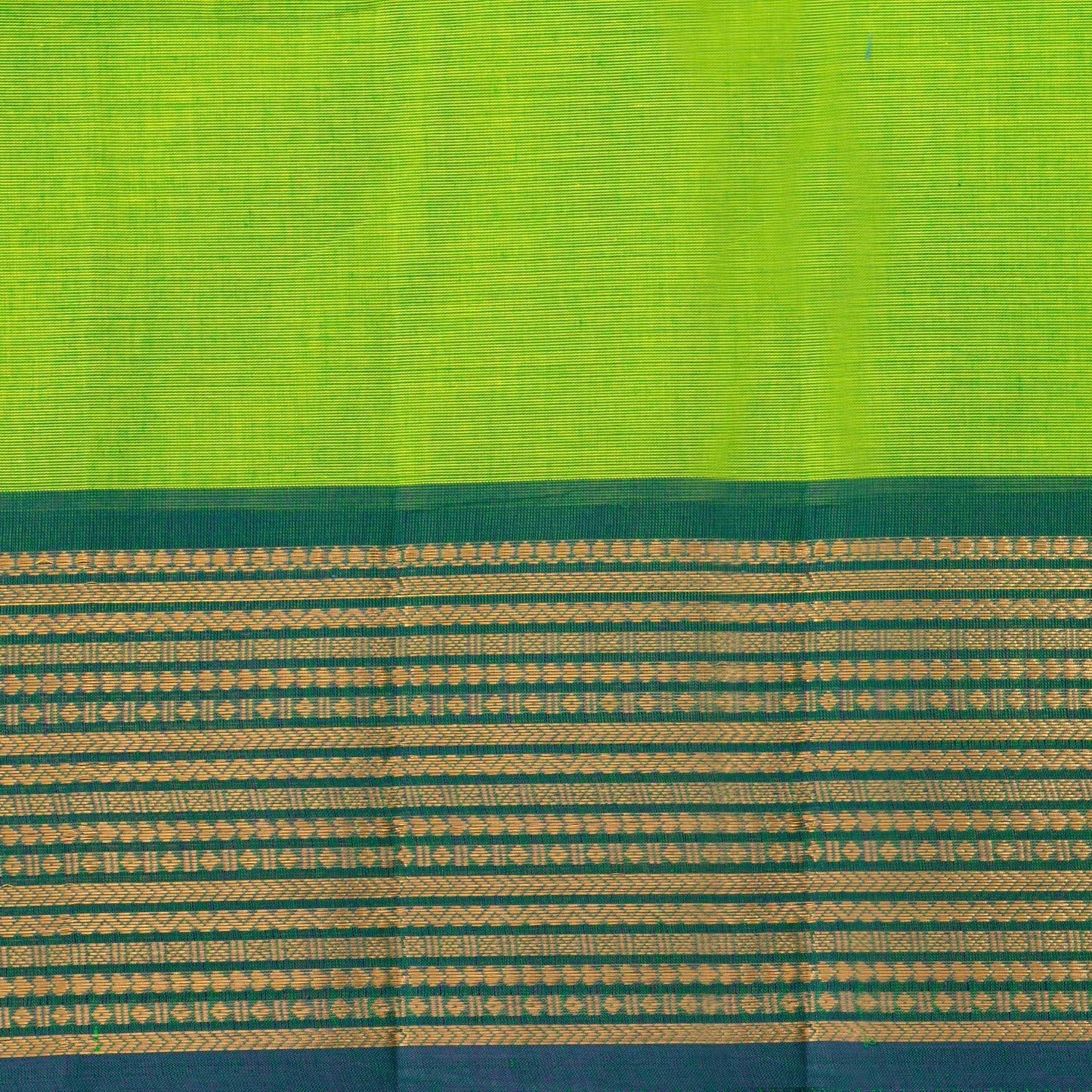 Green And Blue Kanchi Cotton Saree For Festive Wear PV MM KC 778 - Cotton Saree - Panjavarnam PV MM KC 778