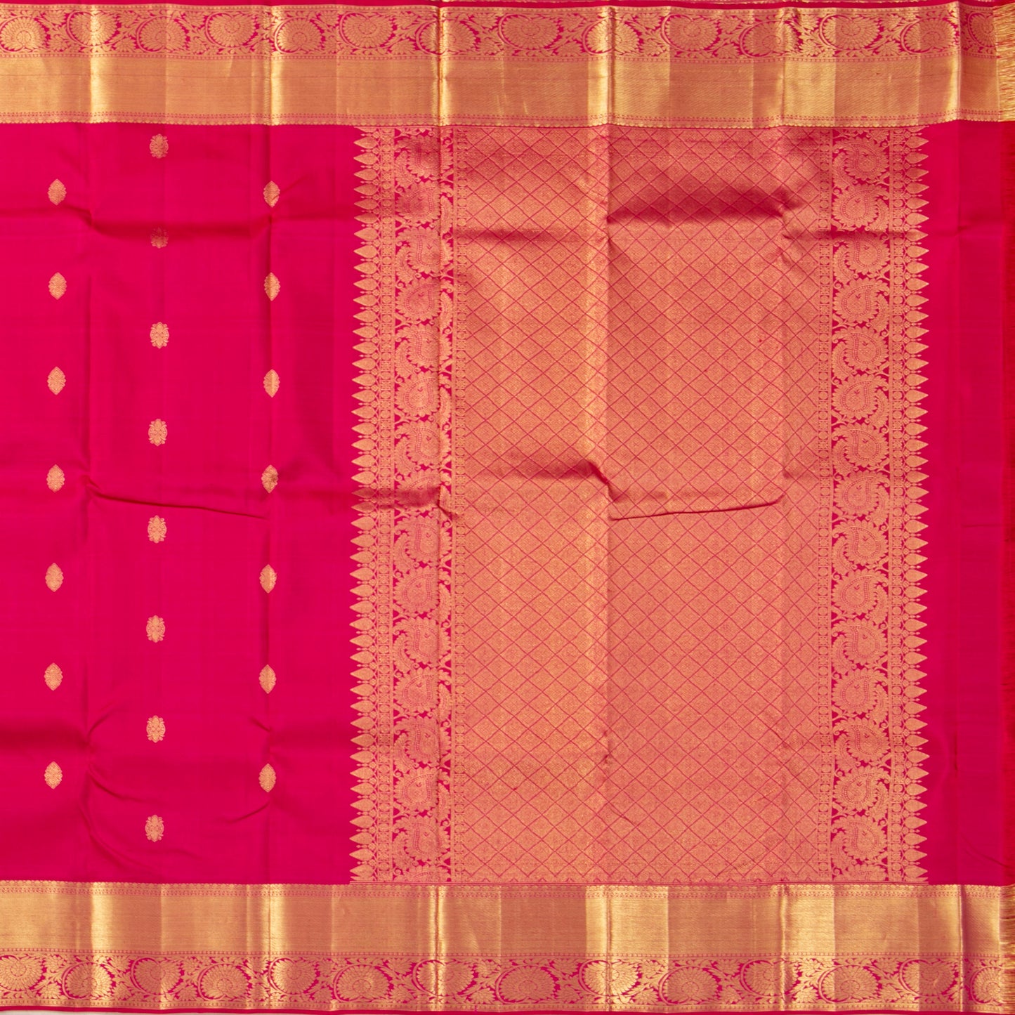 Pink Kanchipuram Silk Saree For Festive Wear PV NYC 1569