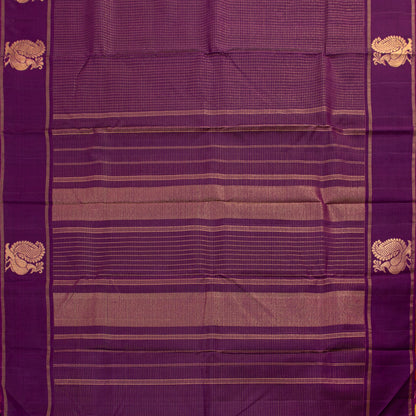 Magenta Kanchipuram Silk Saree For Festive Wear PV NYC 1495