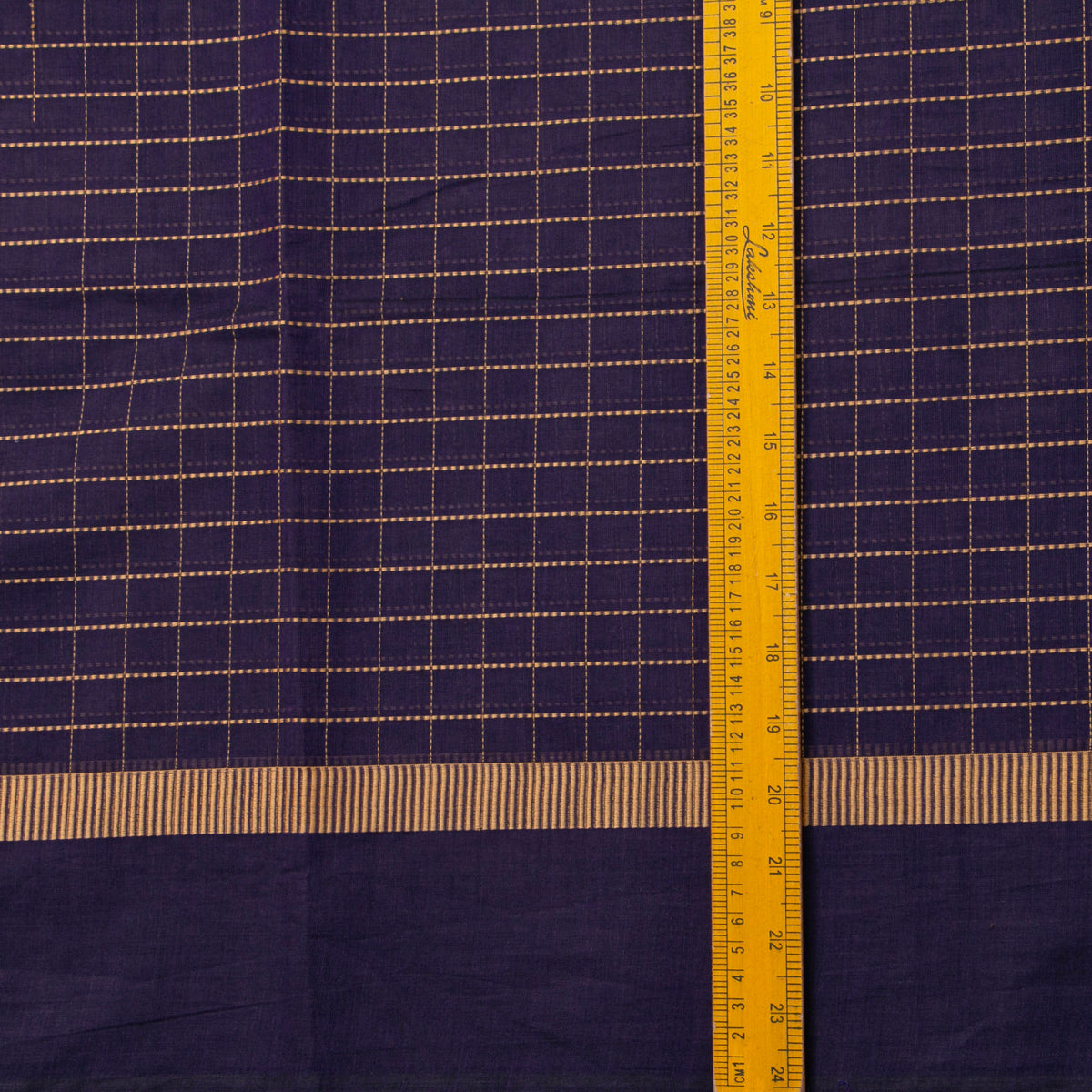 Navy Blue Kanchi Cotton Saree For Festive Wear PV MM KC 928