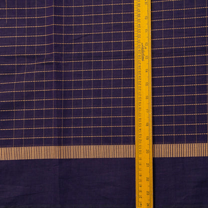 Navy Blue Kanchi Cotton Saree For Festive Wear PV MM KC 928
