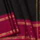 Black And Magenta Kanchi Cotton Saree For Festive Wear PV MM KC 926