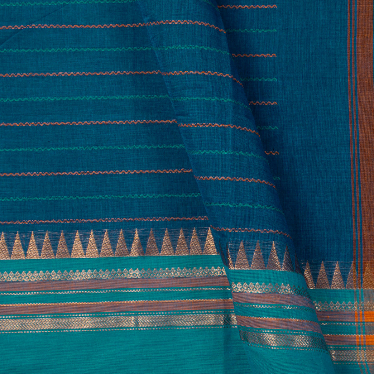 Blue Kanchi Cotton Saree For Festive Wear PV MM KC 919
