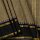 Fawn And Black Kanchi Cotton Saree For Festive Wear PV MM KC 739