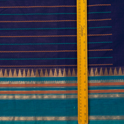 Blue Kanchi Cotton Saree For Festive Wear PV MM KC 921