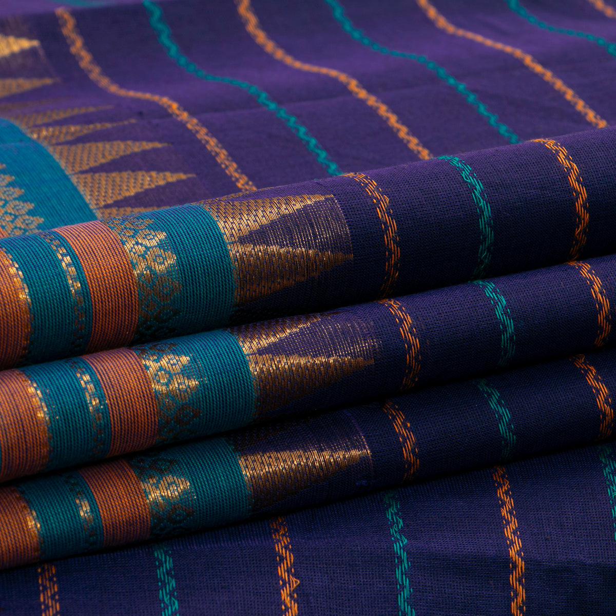Blue Kanchi Cotton Saree For Festive Wear PV MM KC 921