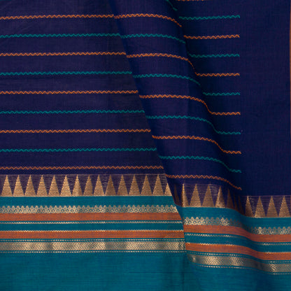 Blue Kanchi Cotton Saree For Festive Wear PV MM KC 921