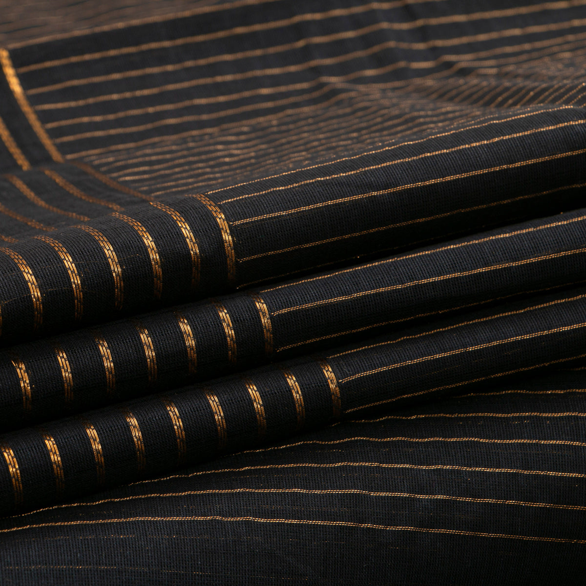 Black Kanchi Cotton Saree For Festive Wear PV MM KC 749