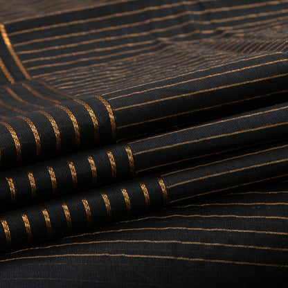 Black Kanchi Cotton Saree For Festive Wear PV MM KC 749