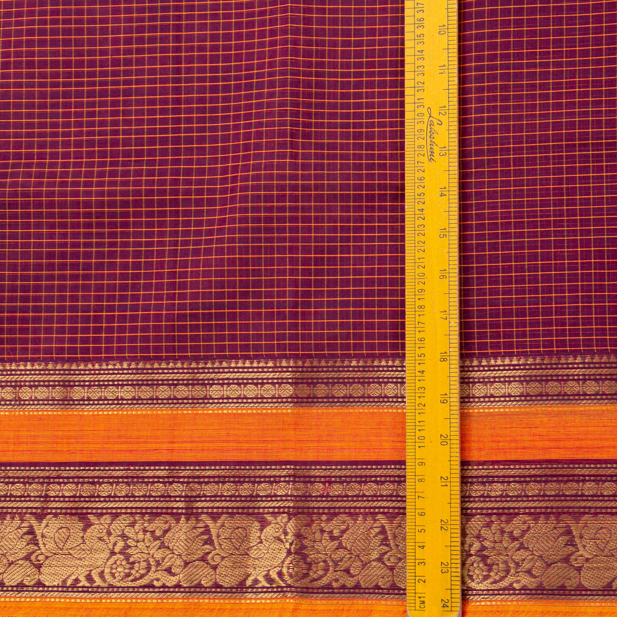 Magenta Kanchi Cotton Saree For Festive Wear PV MM KC 752