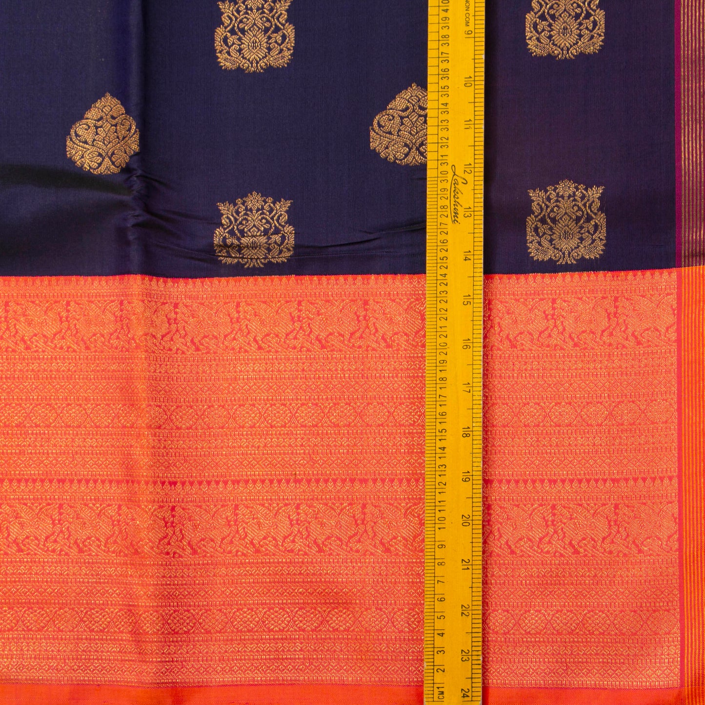 Blue And Pink Kanchipuram Silk Saree For Wedding Wear PV NYC 1573