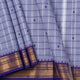 Blue And Violet Kanchi Cotton Saree For Festive Wear PV MM KC 945