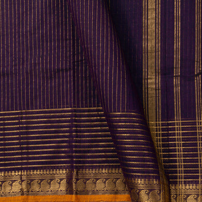 Purple Kanchi Cotton Saree For Festive Wear PV MM KC 741
