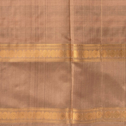 Pink And Magenta Kanchi Silk Cotton Saree With Zari Stripes For Festive Wear VP SC 120