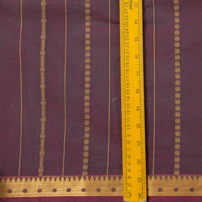 Mauve Cotton Saree For Festive Wear PV MM KC 969
