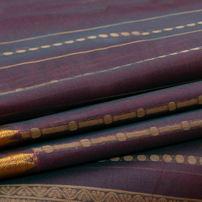 Mauve Cotton Saree For Festive Wear PV MM KC 969