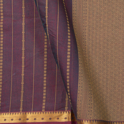 Mauve Cotton Saree For Festive Wear PV MM KC 969