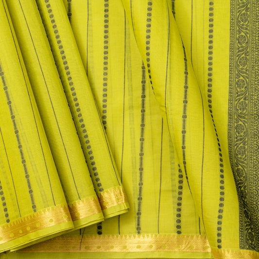 Green  Kanchi Cotton Saree For Festive Wear PV MM KC 971
