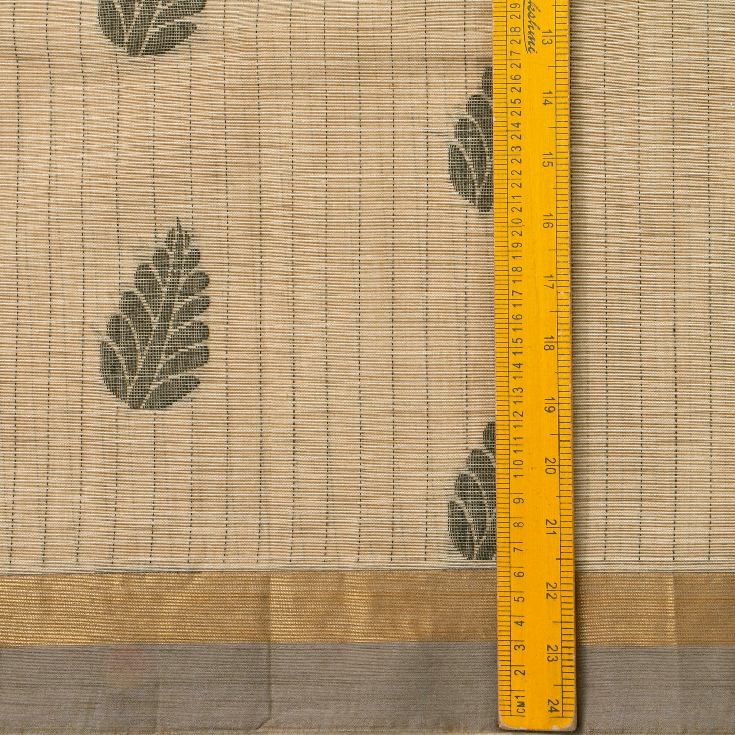 Beige Cotton Saree For Festive Wear PV MM KC 972