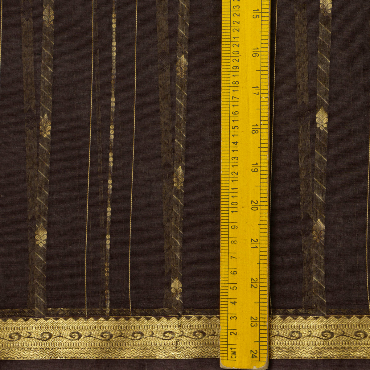 Brown Kanchi Cotton Saree For Festive Wear PV MM KC 970