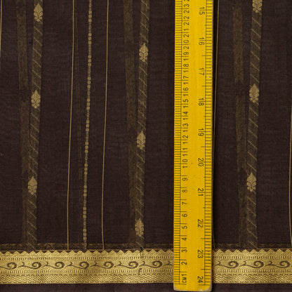 Brown Kanchi Cotton Saree For Festive Wear PV MM KC 970