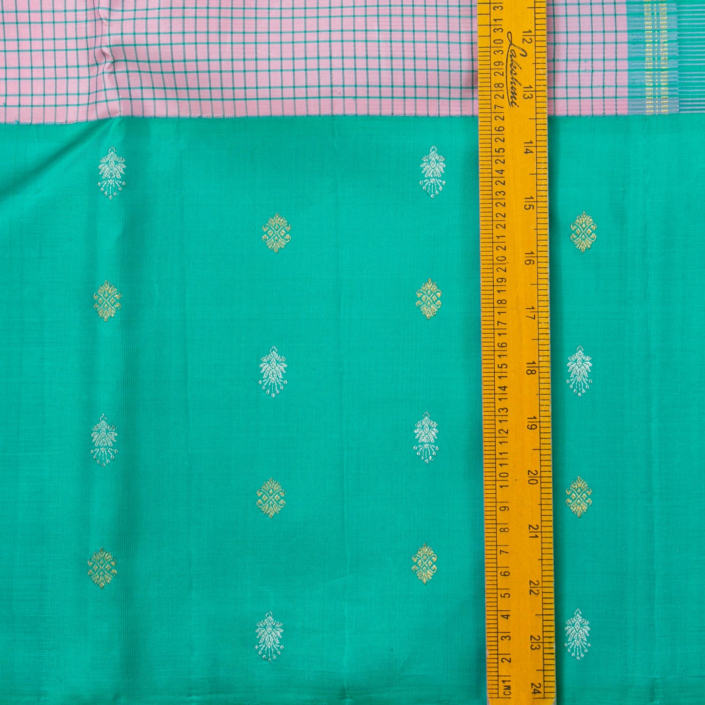 Lavender And Aqua Blue Kanchipuram Silk Saree For Festive Wear PV NYC 1463