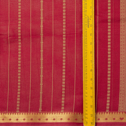 Maroon Fancy Cotton Saree For Festive Wear PV MM FC 973 - Cotton Saree - Panjavarnam 