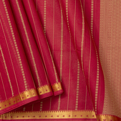 Maroon Fancy Cotton Saree For Festive Wear PV MM FC 973 - Cotton Saree - Panjavarnam 