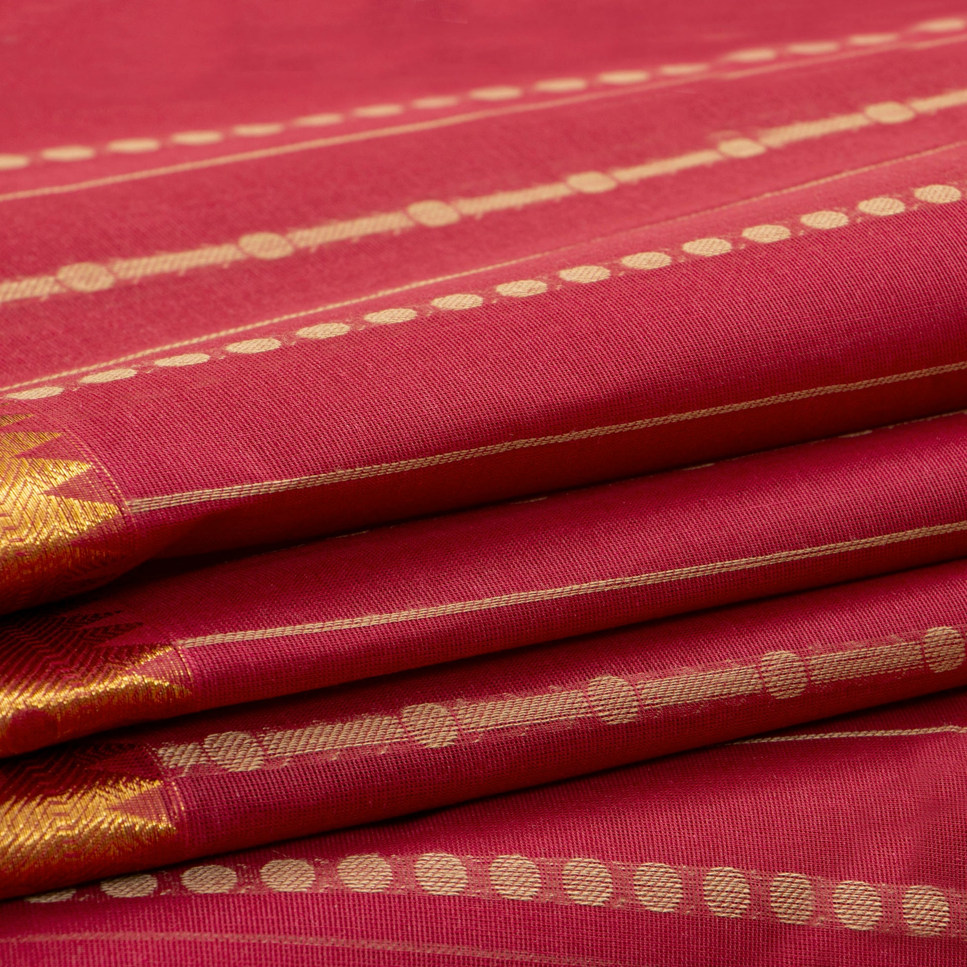 Maroon Fancy Cotton Saree For Festive Wear PV MM FC 973 - Cotton Saree - Panjavarnam 