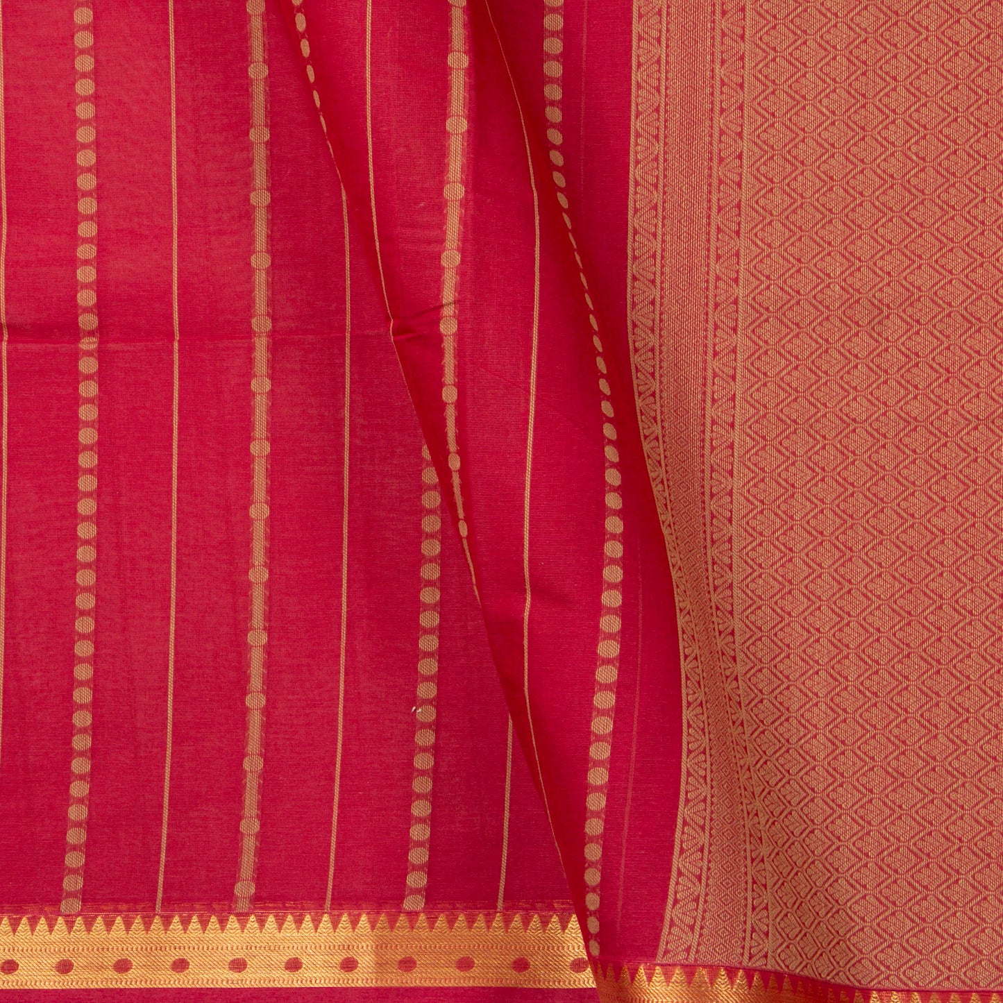 Maroon Fancy Cotton Saree For Festive Wear PV MM FC 973 - Cotton Saree - Panjavarnam 