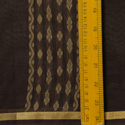 Brown Fancy Cotton Saree For Festive Wear PV MM FC 965