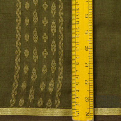 Green Fancy Cotton Saree For Festive Wear PV MM FC 966