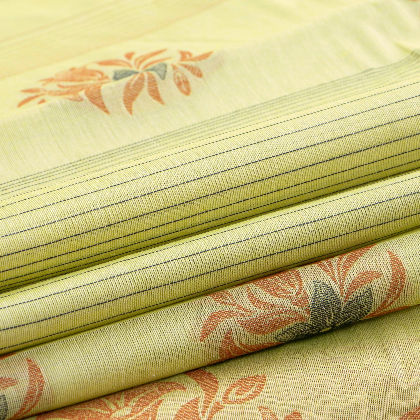 Pastel Green Fancy Cotton Saree For Festive Wear PV MM FC 993 - Cotton Saree - Panjavarnam PV MM FC 993