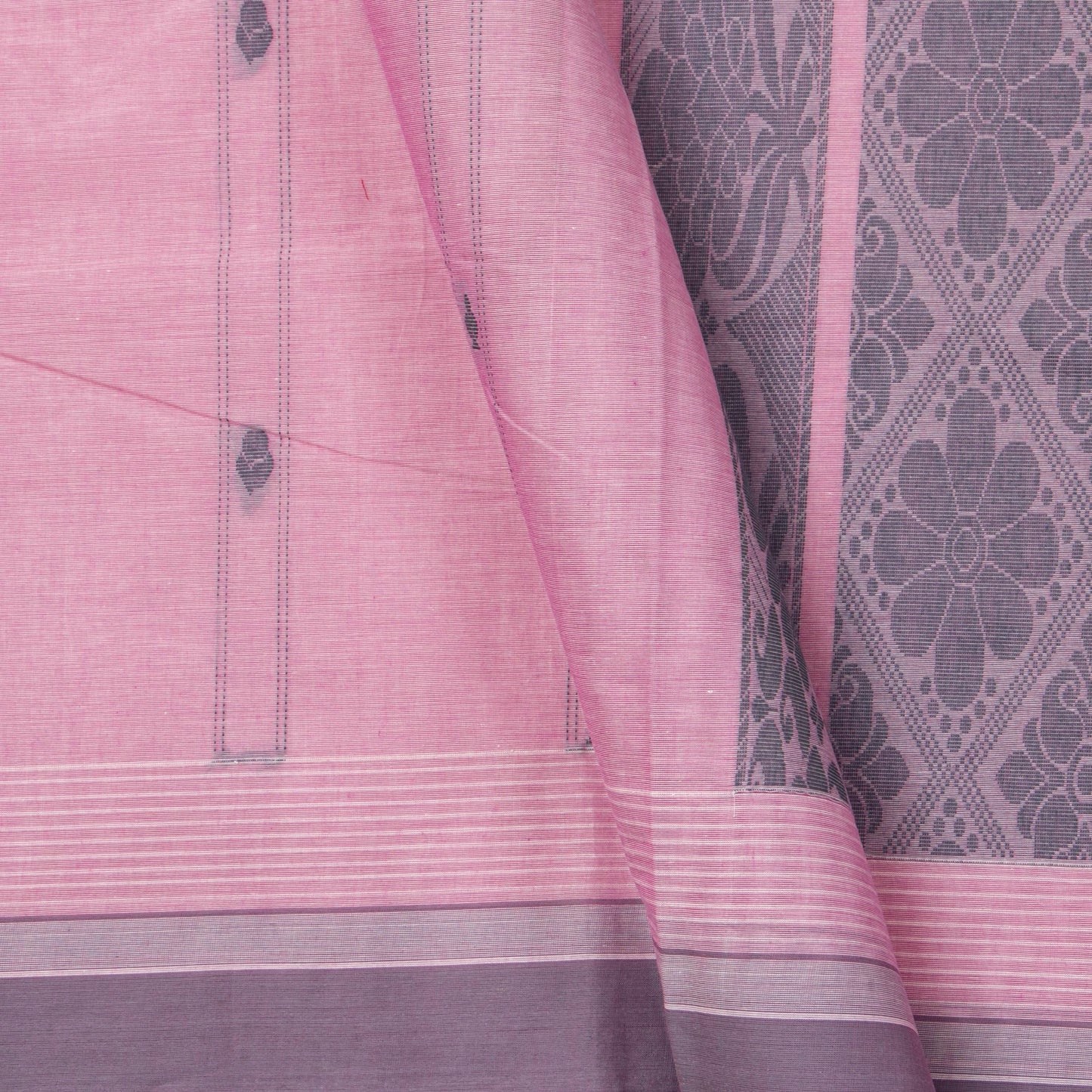 Pink Fancy Cotton Saree For Festive Wear PV MM FC 962