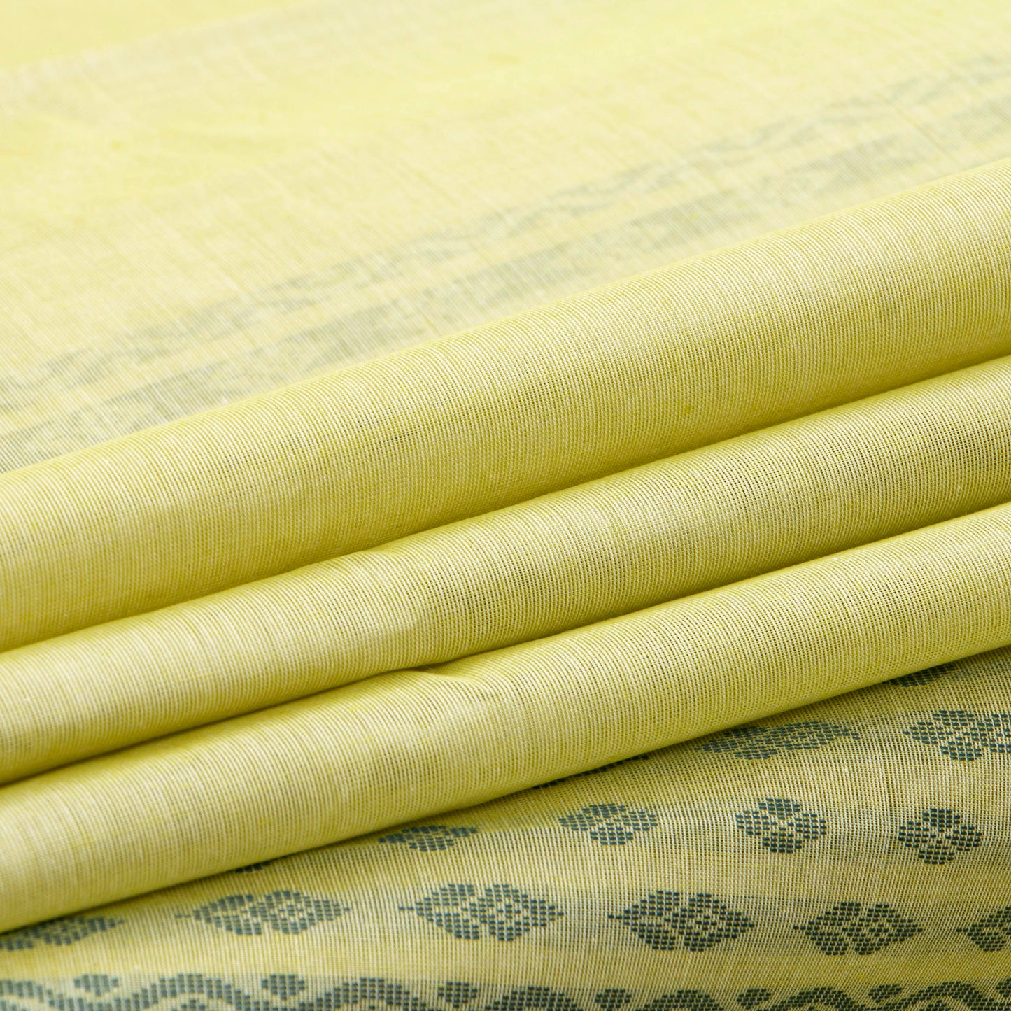 Pastel Yellow Fancy Cotton Saree For Festive Wear PV MM FC 968 - - Panjavarnam PV MM FC 968