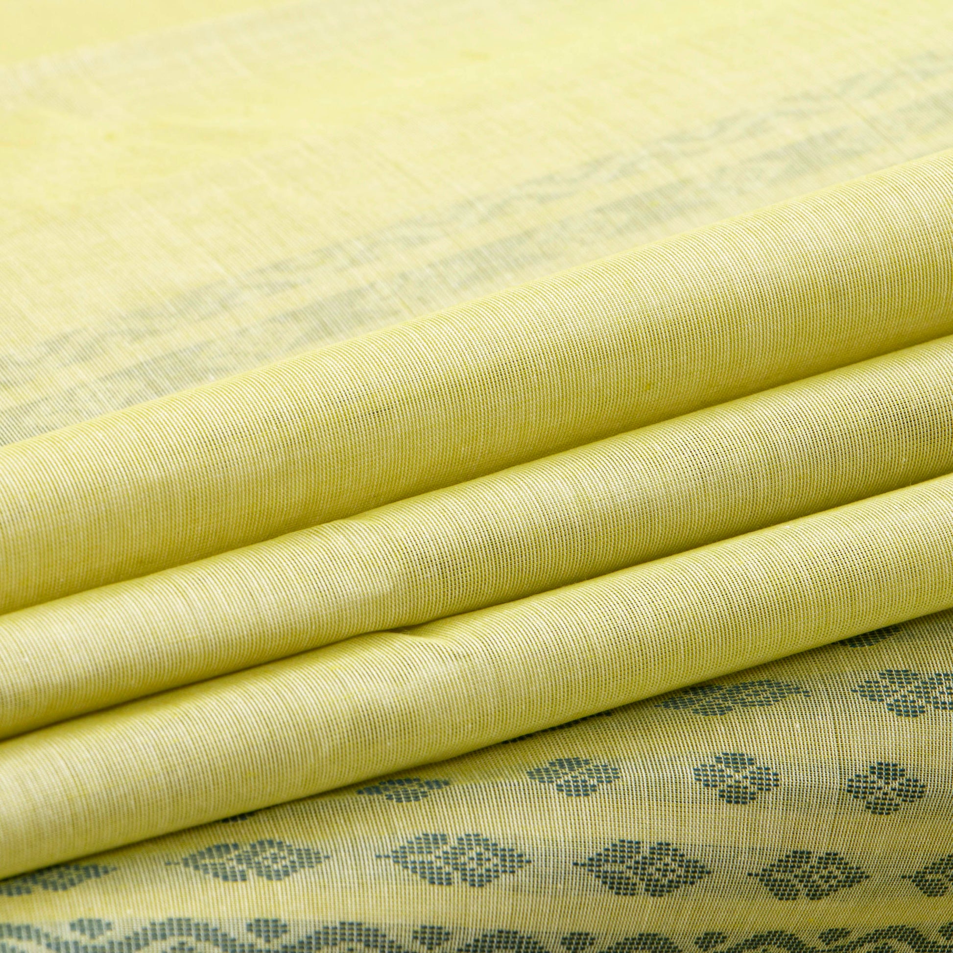 Pastel Yellow Fancy Cotton Saree For Festive Wear PV MM FC 968 - - Panjavarnam PV MM FC 968