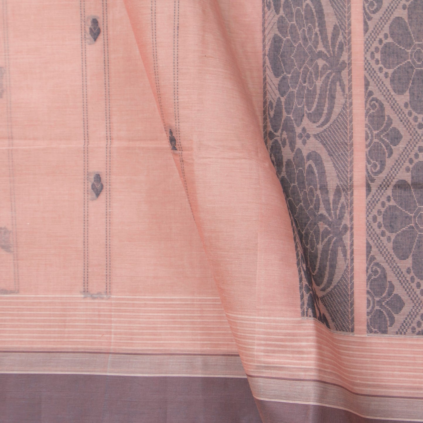Pink Fancy Cotton Saree For Festive Wear PV MM FC 964