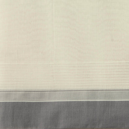 Off White Fancy Cotton Saree For Festive Wear PV MM FC 963