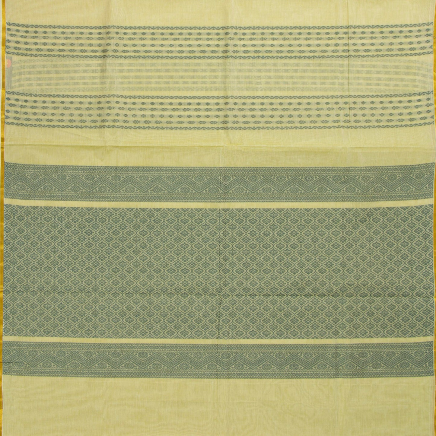 Pastel Yellow Fancy Cotton Saree For Festive Wear PV MM FC 968 - - Panjavarnam PV MM FC 968